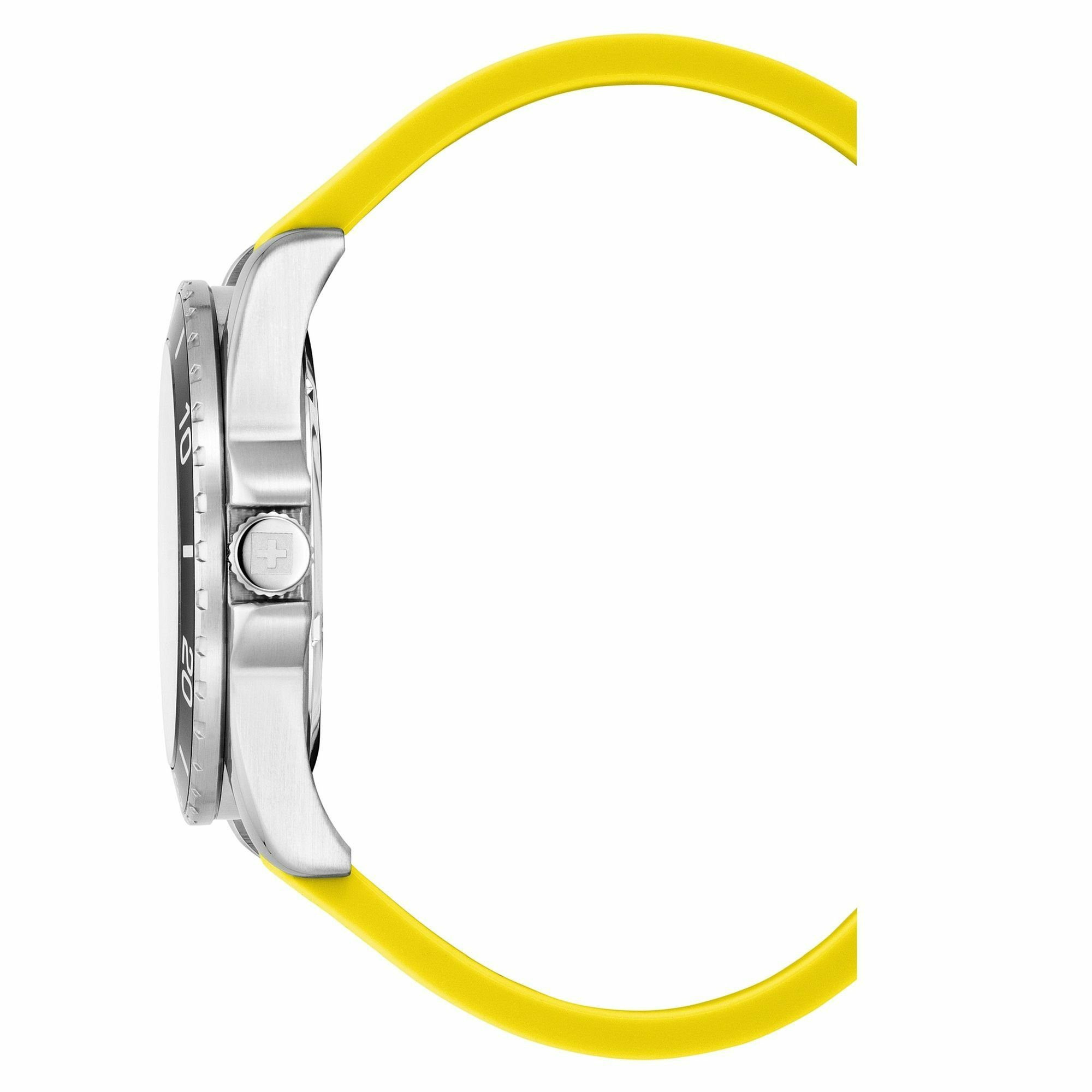 Swiss Alpine Military Herren Armbanduhr Taucheruhr Raptor gelb 7029.1838 – Bild 3