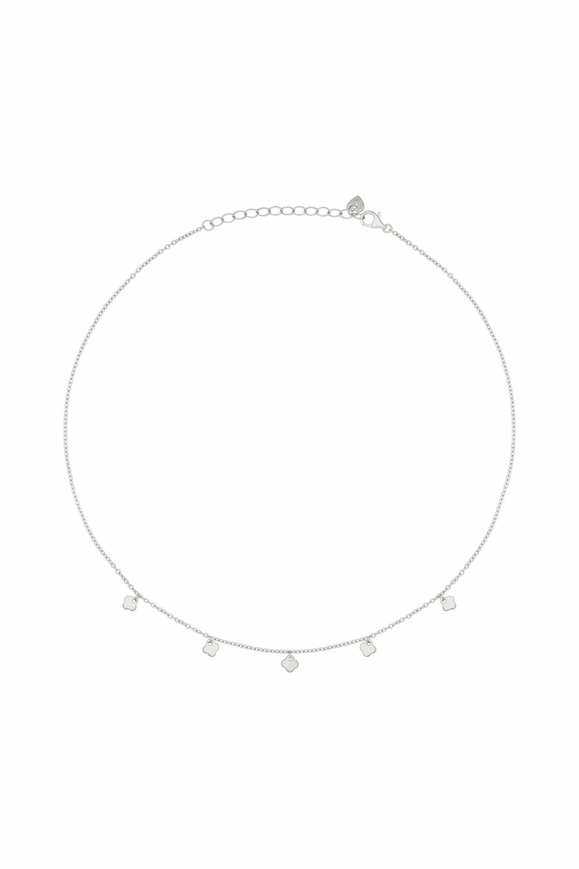 Collier 925 Silber rhodiniert Anhänger Kleeblatt 41184953729118 Collier 925 Silber rhodiniert Anhänger Kleeblatt 41184953729118