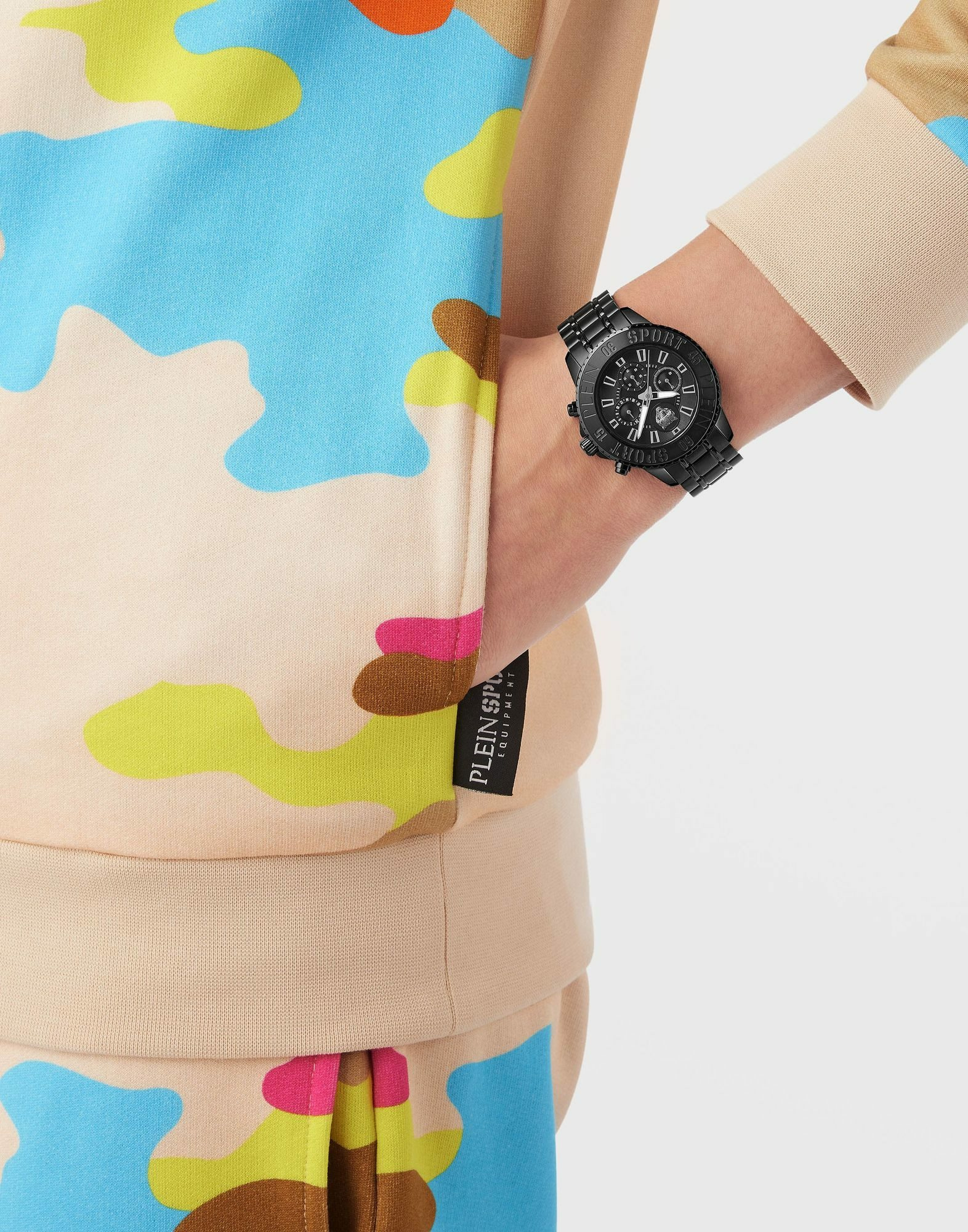 Plein Sport Herren Chronograph Glam Chrono PSMEA0724 IP Black 44 mm – Bild 3