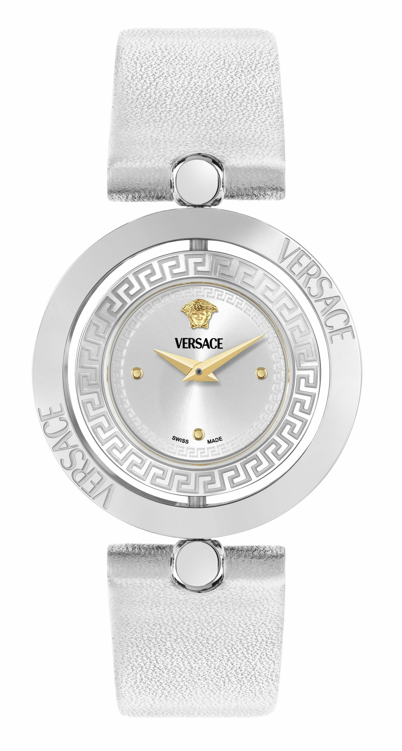 Versace Damen uhr Eon Restyling Silber Leder VEHFA0125 Versace Damen uhr Eon Restyling Silber Leder VEHFA0125