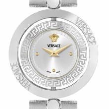 Versace Damen uhr Eon Restyling Silber Leder VEHFA0125 Versace Damen uhr Eon Restyling Silber Leder VEHFA0125