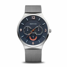 Bering Herren Armbanduhr Classic 41 mm Armband Milanaise silber 33441-007 Bering Herren Armbanduhr Classic 41 mm Armband Milanaise silber 33441-007