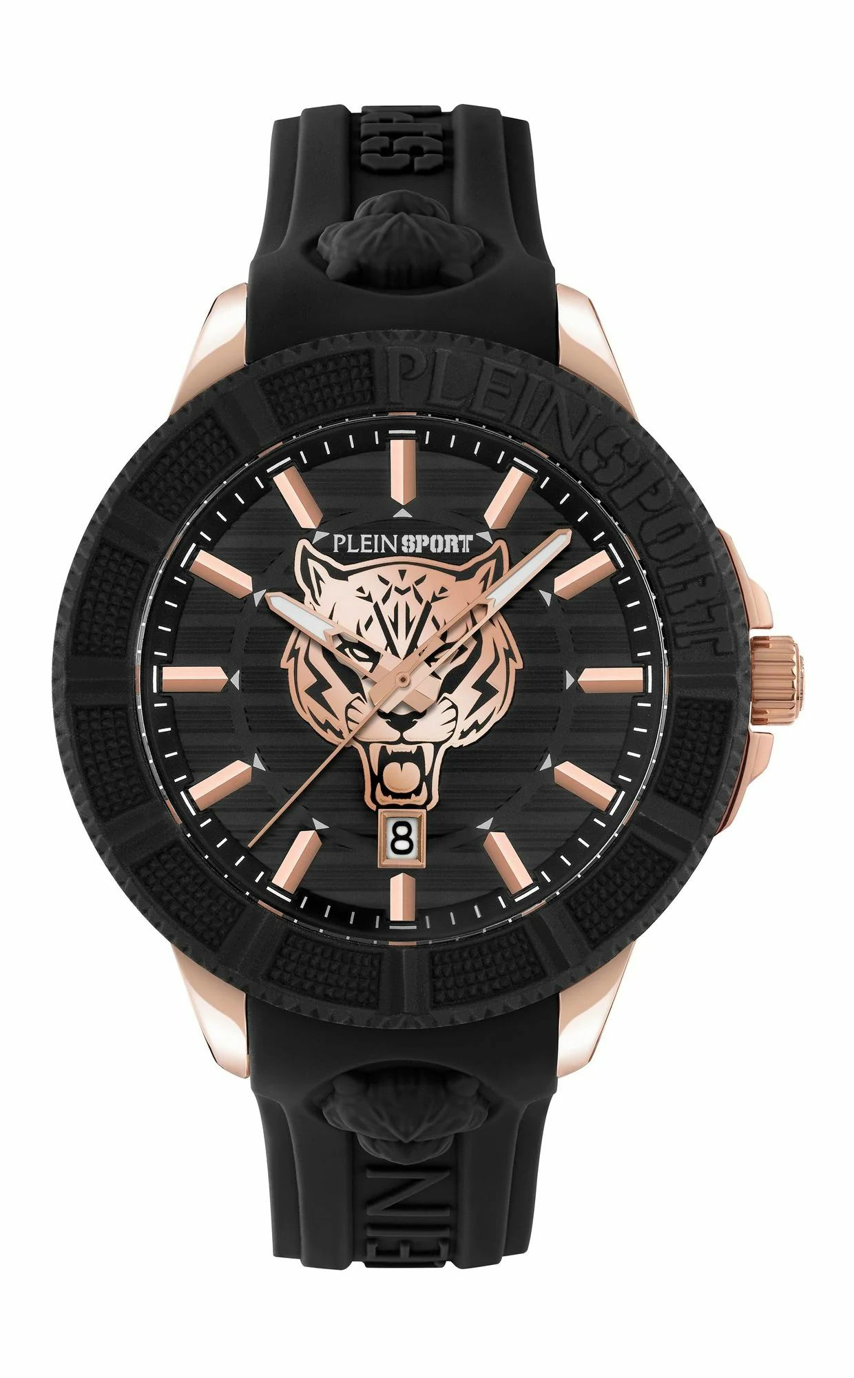Philipp Plein Herrenuhr City Rush PSAEA0224 Silikon Schwarz Rose-Gold 45 mm Philipp Plein Herrenuhr City Rush PSAEA0224 Silikon Schwarz Rose-Gold 45 mm