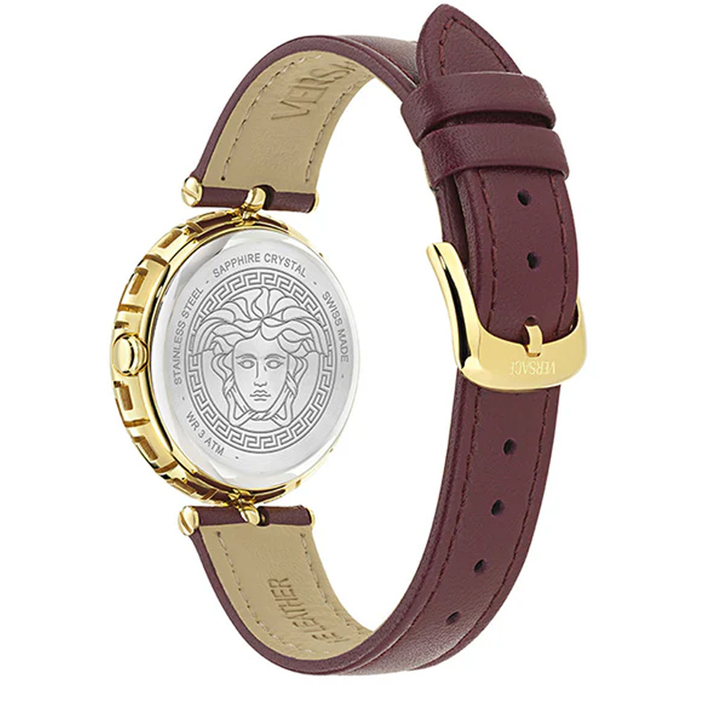Versace Uhr Damen Medusa Jewel Bordeaux/Gold VE0B00125 – Bild 2