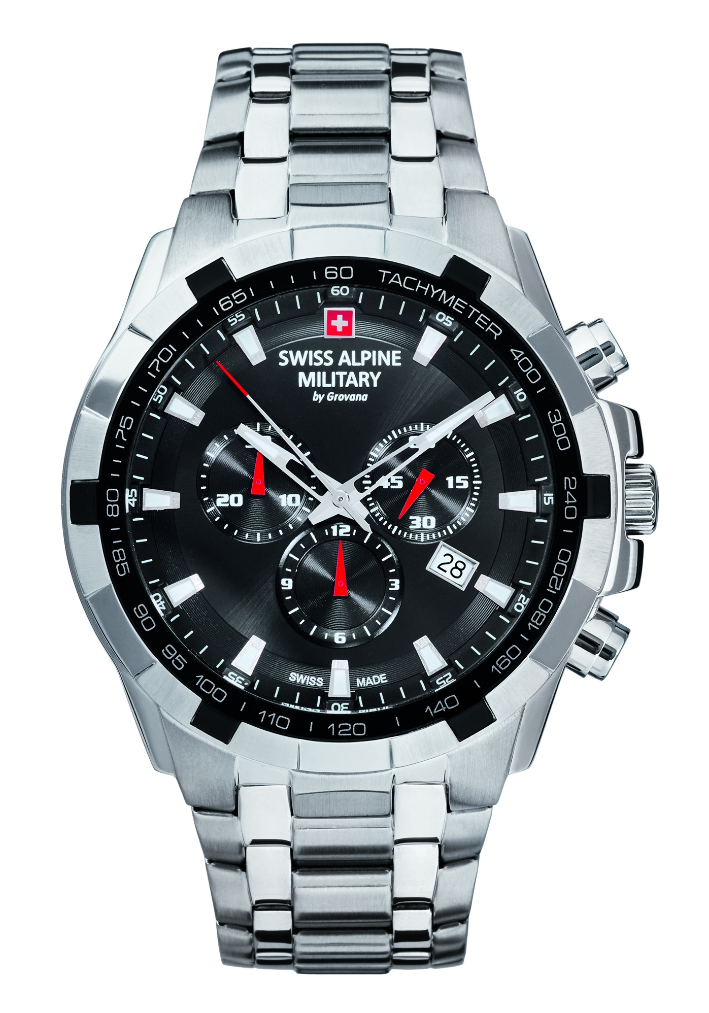 Swiss Alpine Military Herren Armbanduhr Chronograph Quarz 10ATM Swiss Made Star ... Swiss Alpine Military Herren Armbanduhr Chronograph Quarz 10ATM Swiss Made Star ...