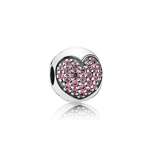 Pandora Damen-Charm 925 Sterling Silber Zirkonia rosa 791053CZS Pandora Damen-Charm 925 Sterling Silber Zirkonia rosa 791053CZS