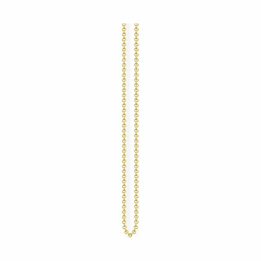 Thomas Sabo Damen Halskette Erbskette 70cm Gold KE1219-413-12-M Thomas Sabo Damen Halskette Erbskette 70cm Gold KE1219-413-12-M