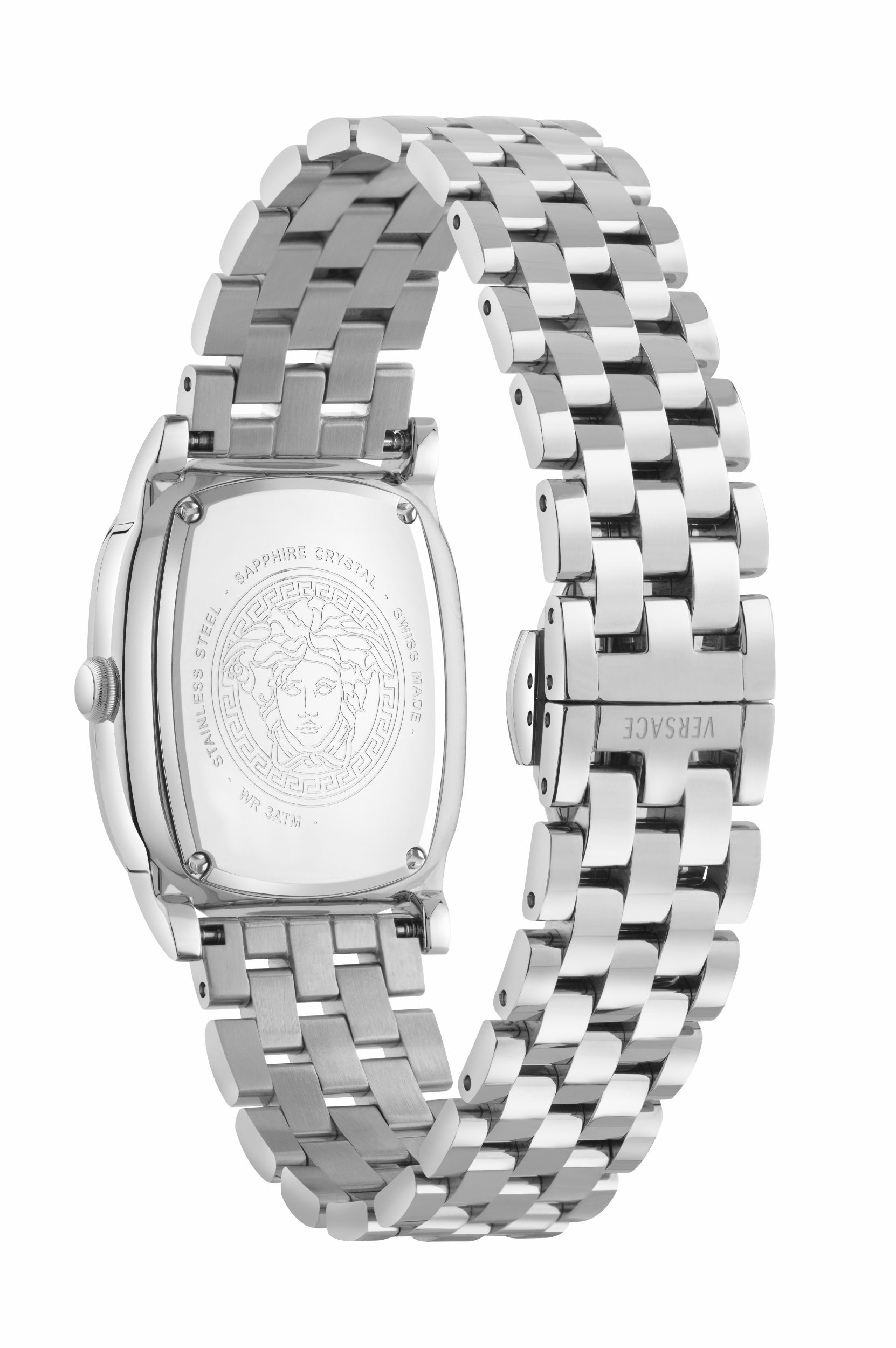 Versace Uhr Damen Greca Couture Silber Blau Edelstahl VE1B01025 – Bild 2