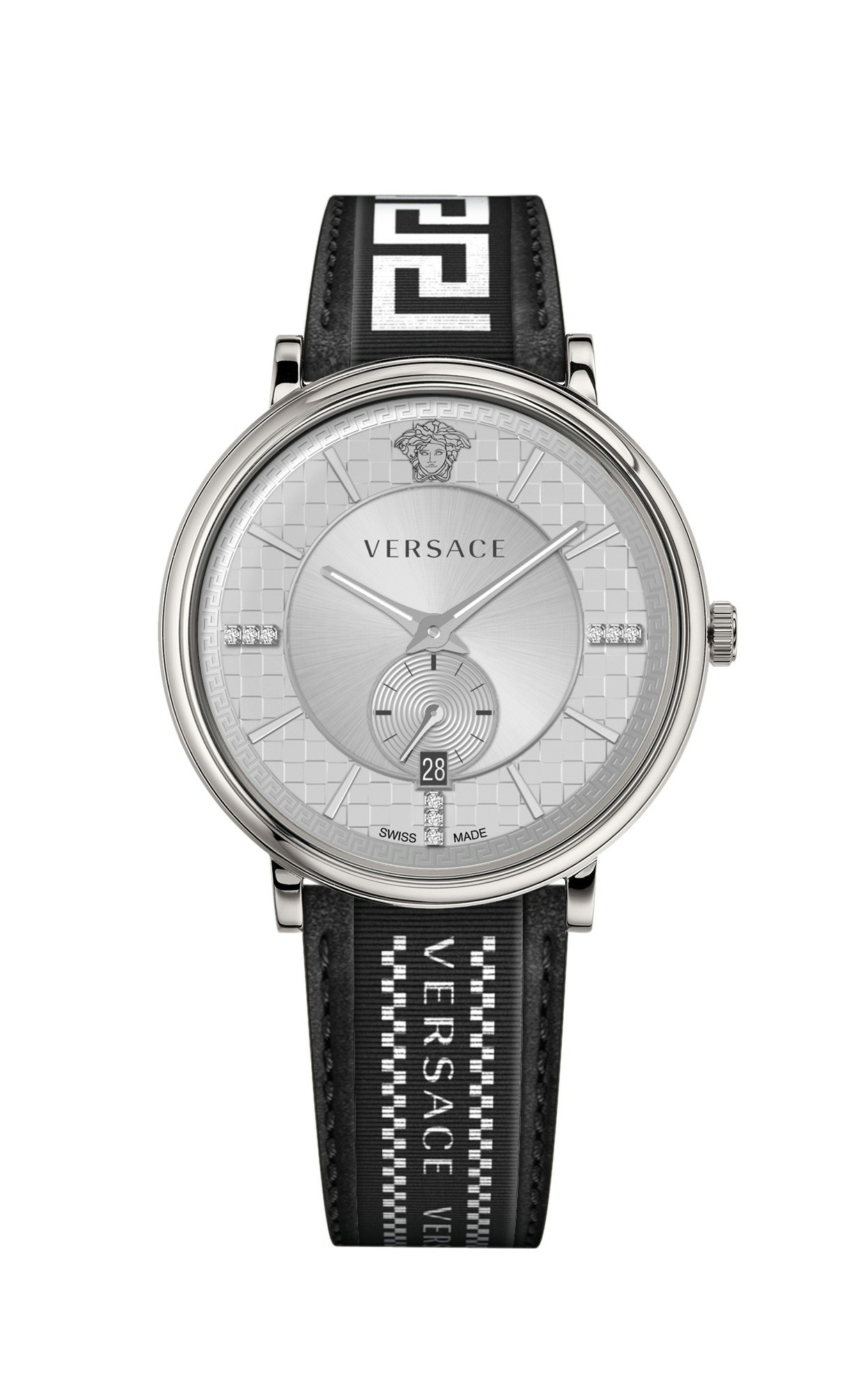 Versace Herren Armbanduhr V-circle 42 mm Multifunktionszifferblatt mit Datumsfe... Versace Herren Armbanduhr V-circle 42 mm Multifunktionszifferblatt mit Datumsfe...