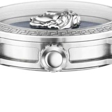 Versace Herren Armbanduhr V-CODE RESTYLING Palazzo blau, silber 43 mm VESN00122 Versace Herren Armbanduhr V-CODE RESTYLING Palazzo blau, silber 43 mm VESN00122