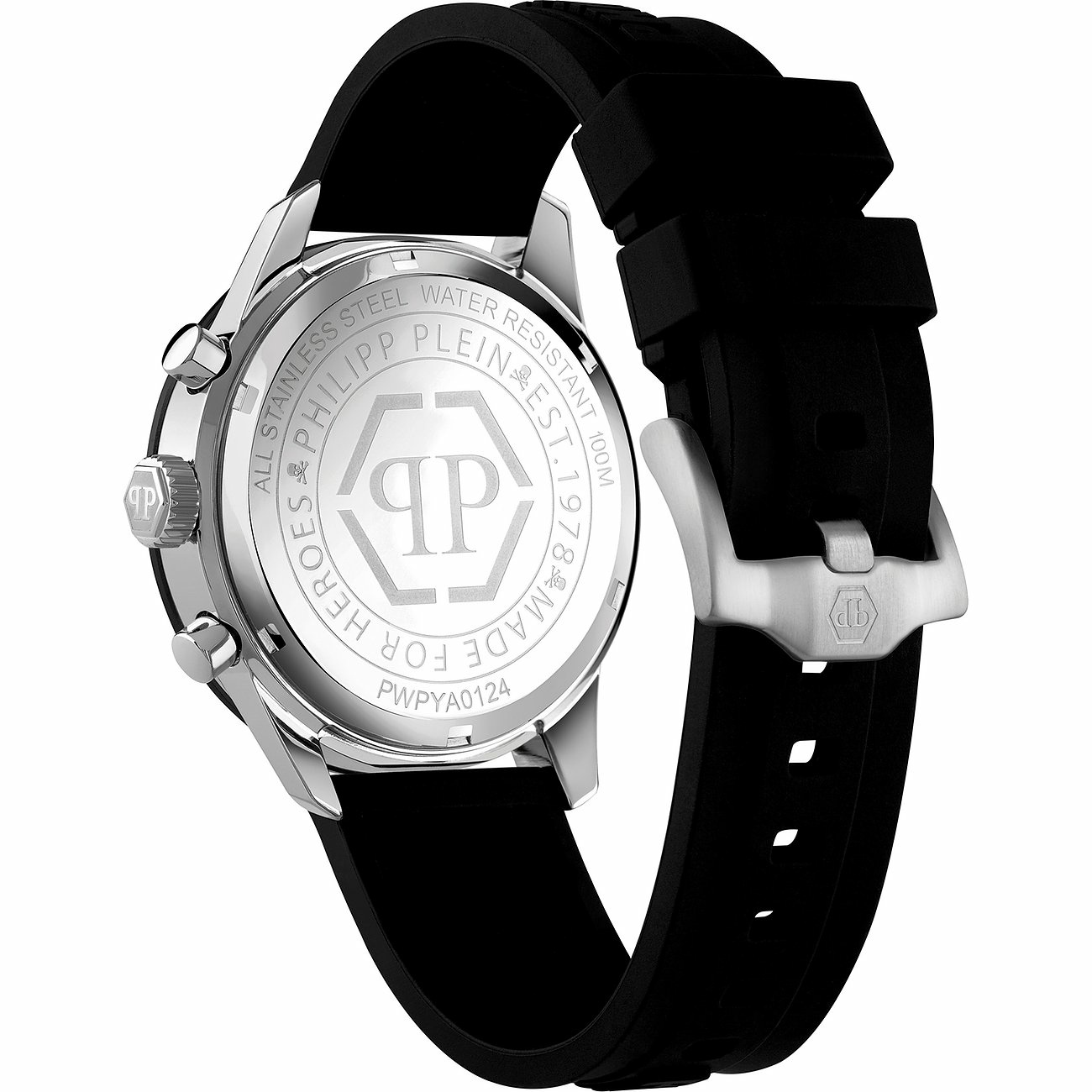 Philipp Plein Uhr Herren Chronograph Pleinmeter Weiß/Silber PWPYA0124 – Bild 2