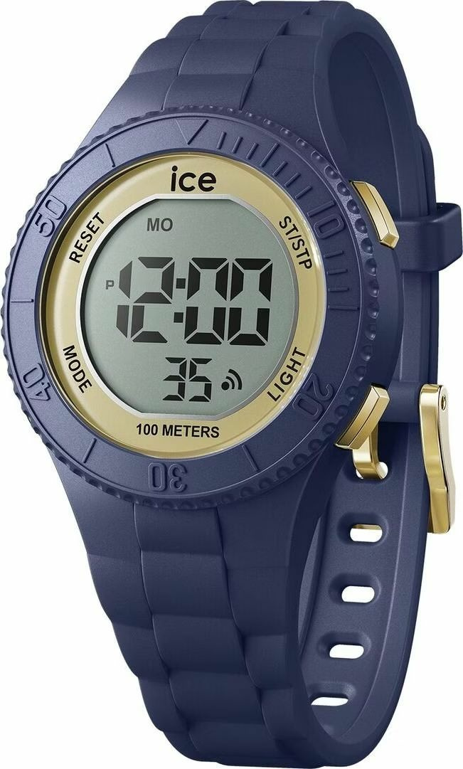 Ice-Watch Digitaluhr Damen ICE digit Dark blue gold Small dunkelblau gold 021618 – Bild 3