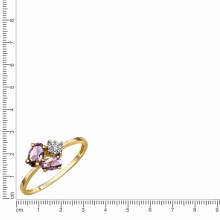 Vivance Gold 375 mit echtem Amethyst + Zirkonia Ring 41675918508126 Vivance Gold 375 mit echtem Amethyst + Zirkonia Ring 41675918508126