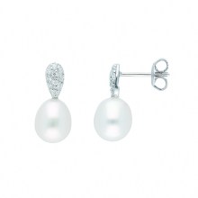 Damen 925 Silber Ohrringe  Ohrstecker mit Zirkonia Damen 925 Silber Ohrringe  Ohrstecker mit Zirkonia