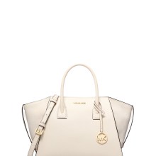 Michael Kors Handtasche Damen Avril Large Leather and Suede Satchel LT CREAM 35F... Michael Kors Handtasche Damen Avril Large Leather and Suede Satchel LT CREAM 35F...