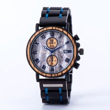 Edenhölzer Holzuhr Herren Armbanduhr Paulau Holzarmband ED090-007 Edenhölzer Holzuhr Herren Armbanduhr Paulau Holzarmband ED090-007