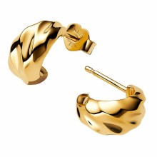 Pandora Damen-Creolen Wellig Goldfarben 263873C00 Pandora Damen-Creolen Wellig Goldfarben 263873C00