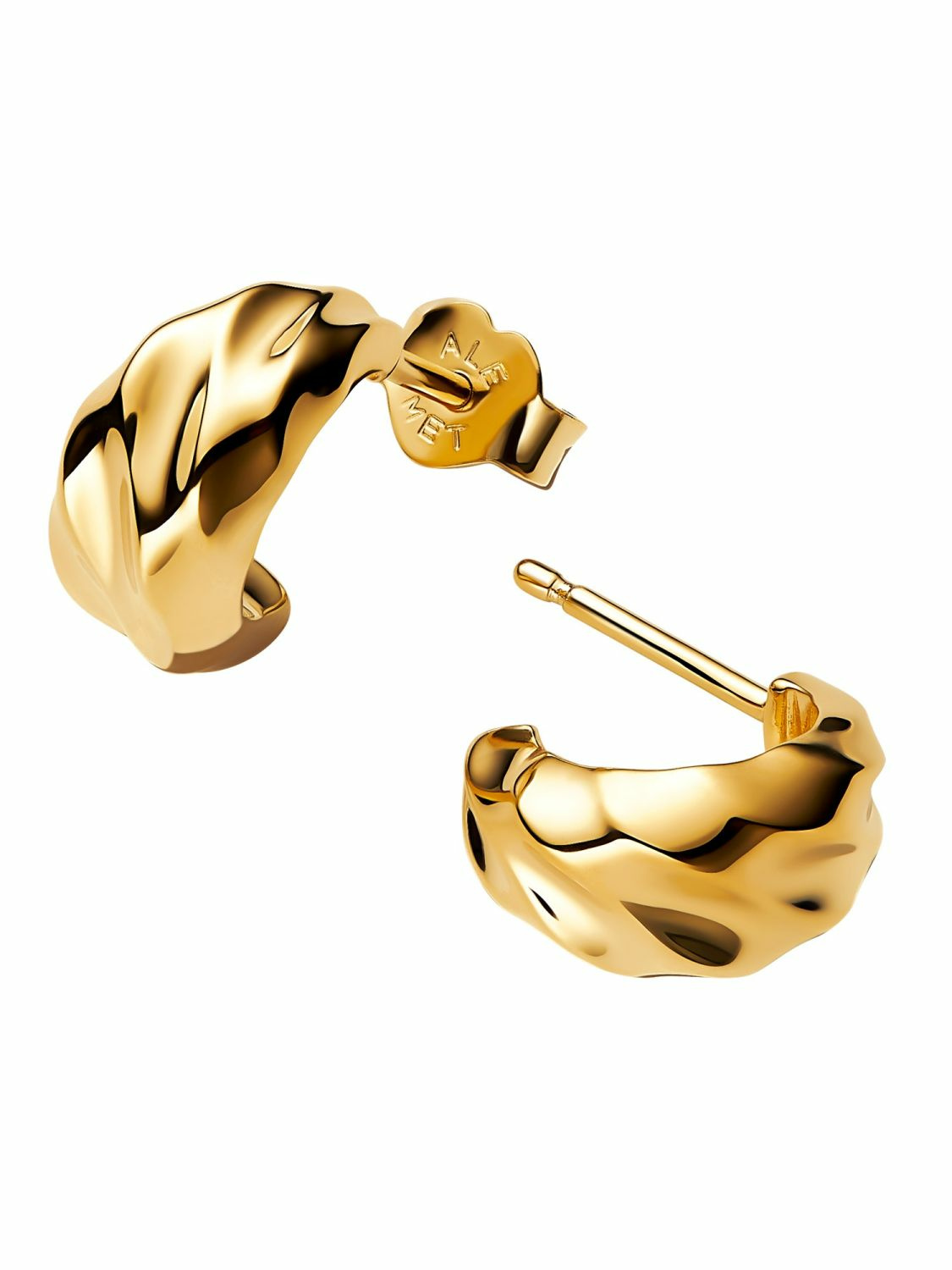 Pandora Damen-Creolen Wellig Goldfarben 263873C00 Pandora Damen-Creolen Wellig Goldfarben 263873C00