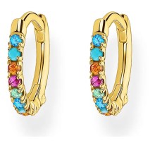 Thomas Sabo Damen bunte Zirkonia Creolen Gelbgold SCH150309 Thomas Sabo Damen bunte Zirkonia Creolen Gelbgold SCH150309