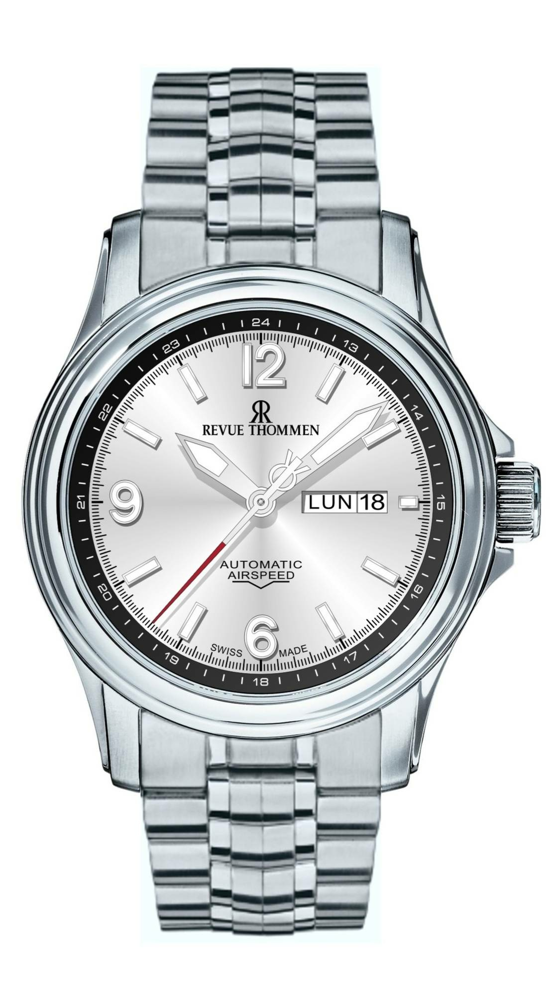 Revue Thommen Uhr Unisex Automatik 16040.2432 Silber XLarge High Tech – Bild 3