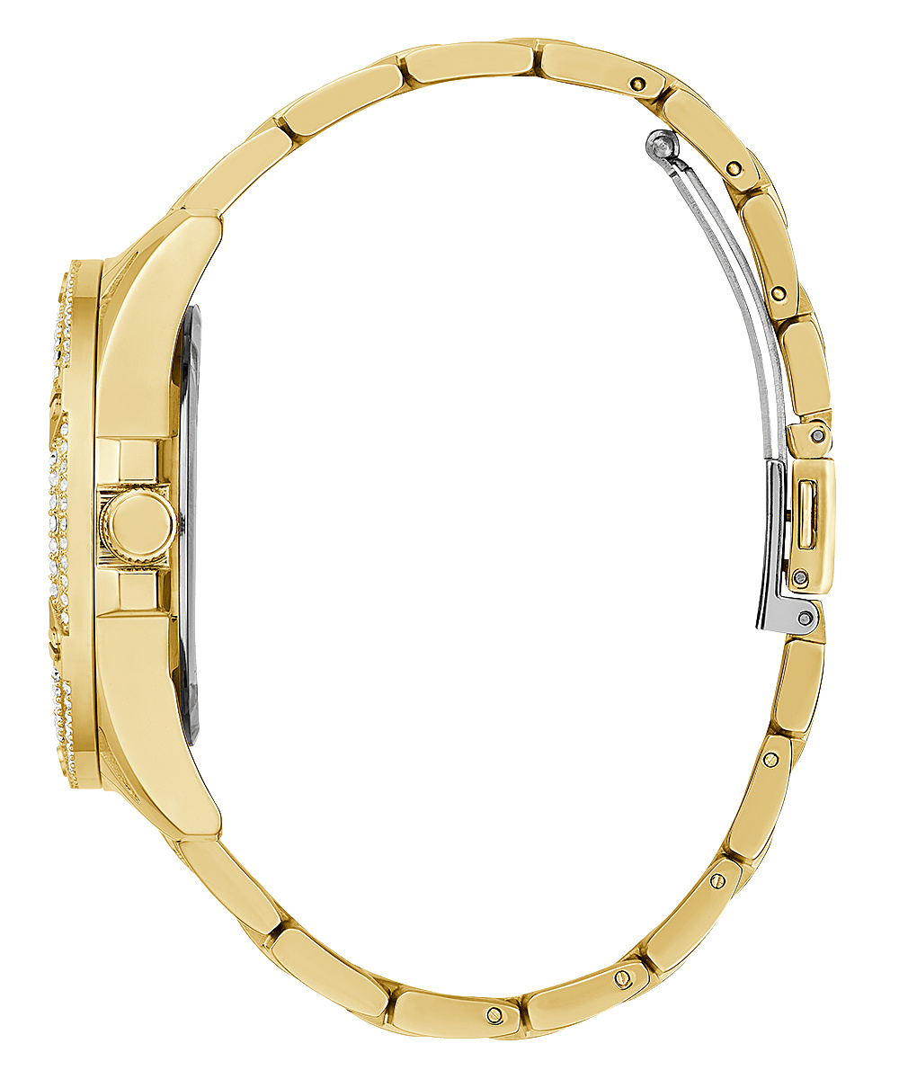 Guess Damen Multifunkion Armbanduhr Queen gold 40 mm GW0464L2 – Bild 3