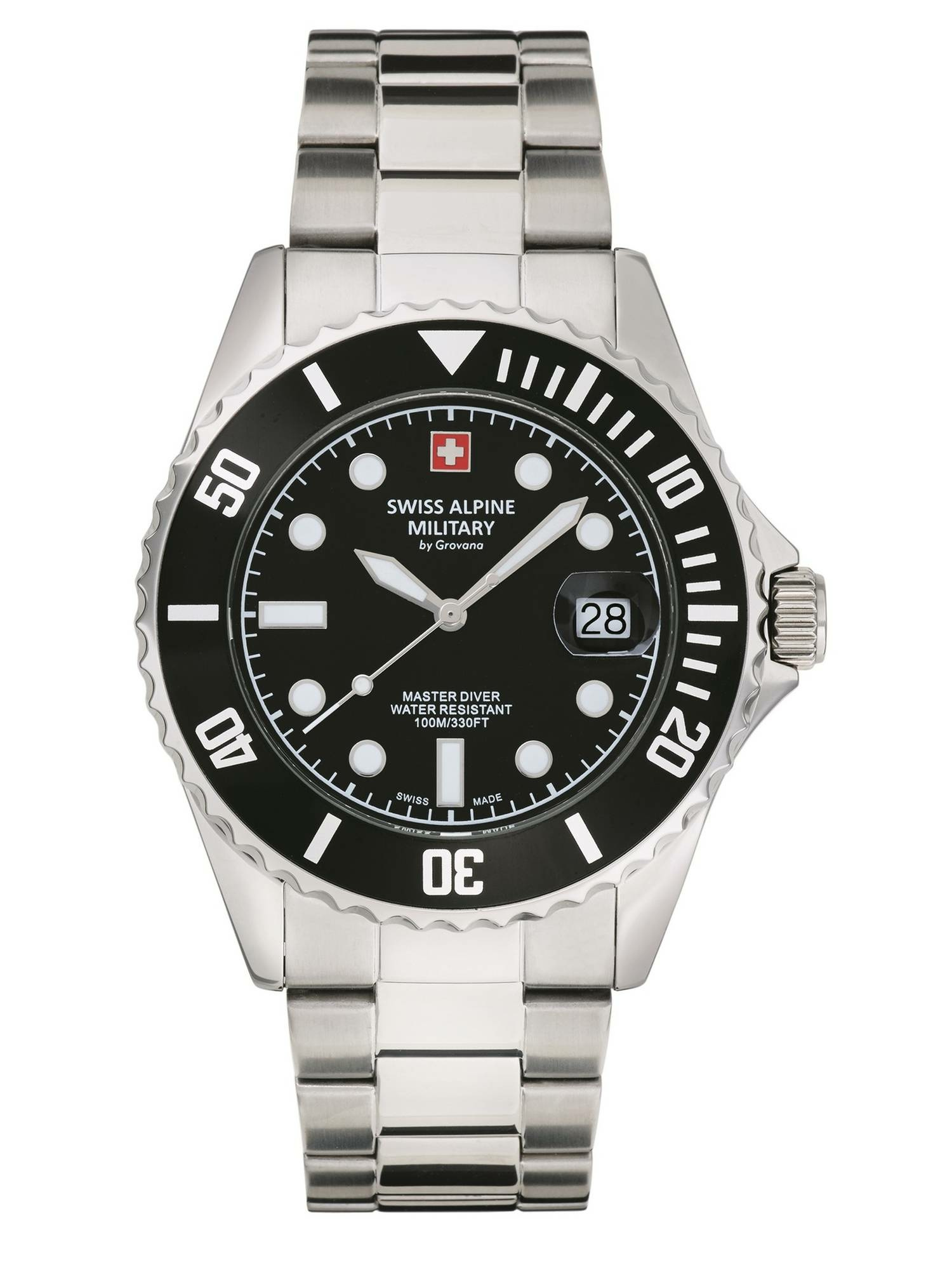 Swiss Alpine Military Herren Armbanduhr Master-Diver Analog Quarz 7053.1137 – Bild 2