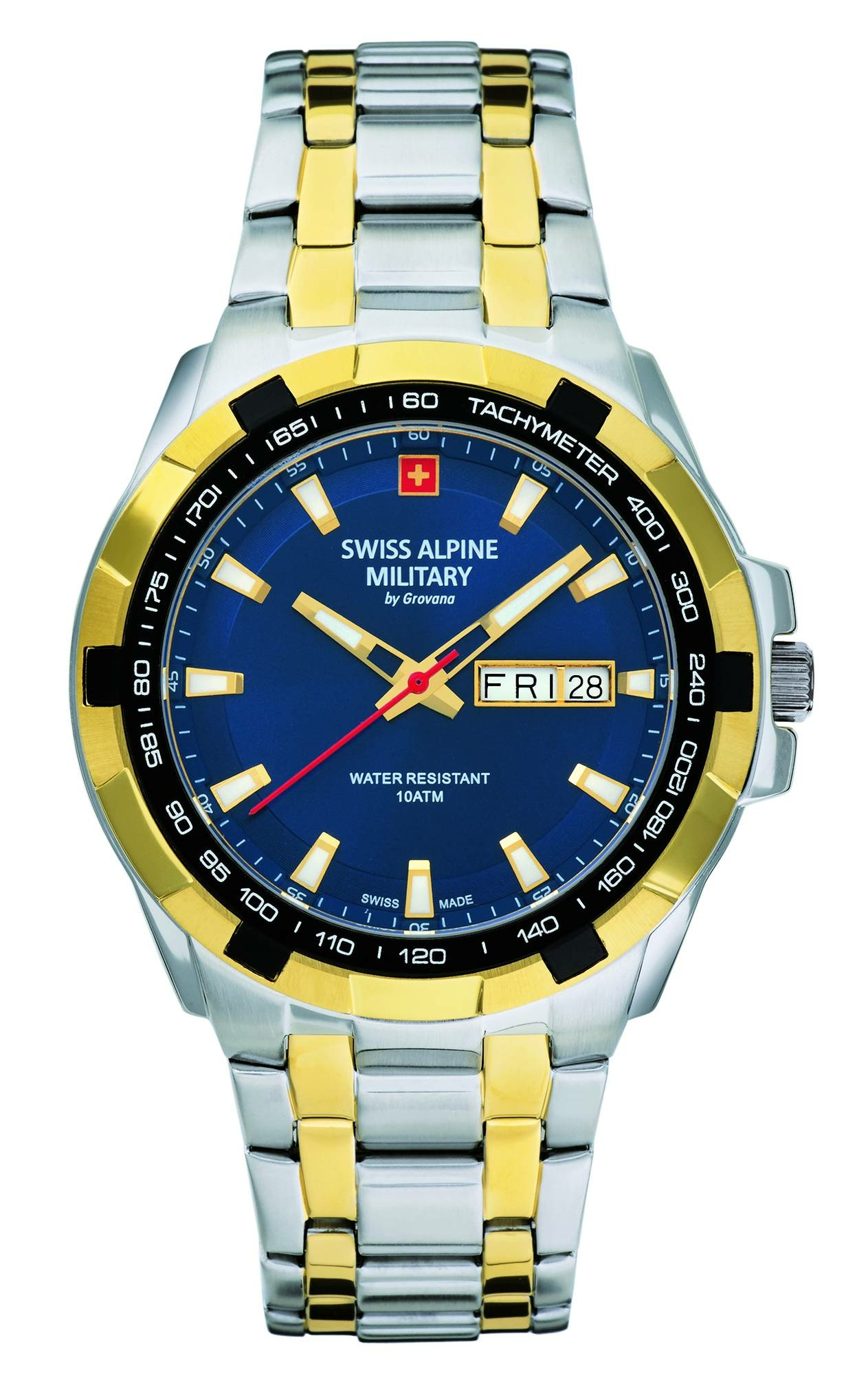 Swiss Alpine Military by Grovana Herren Armbanduhr Star Fighter 41 mm Armband Ed... – Bild 3