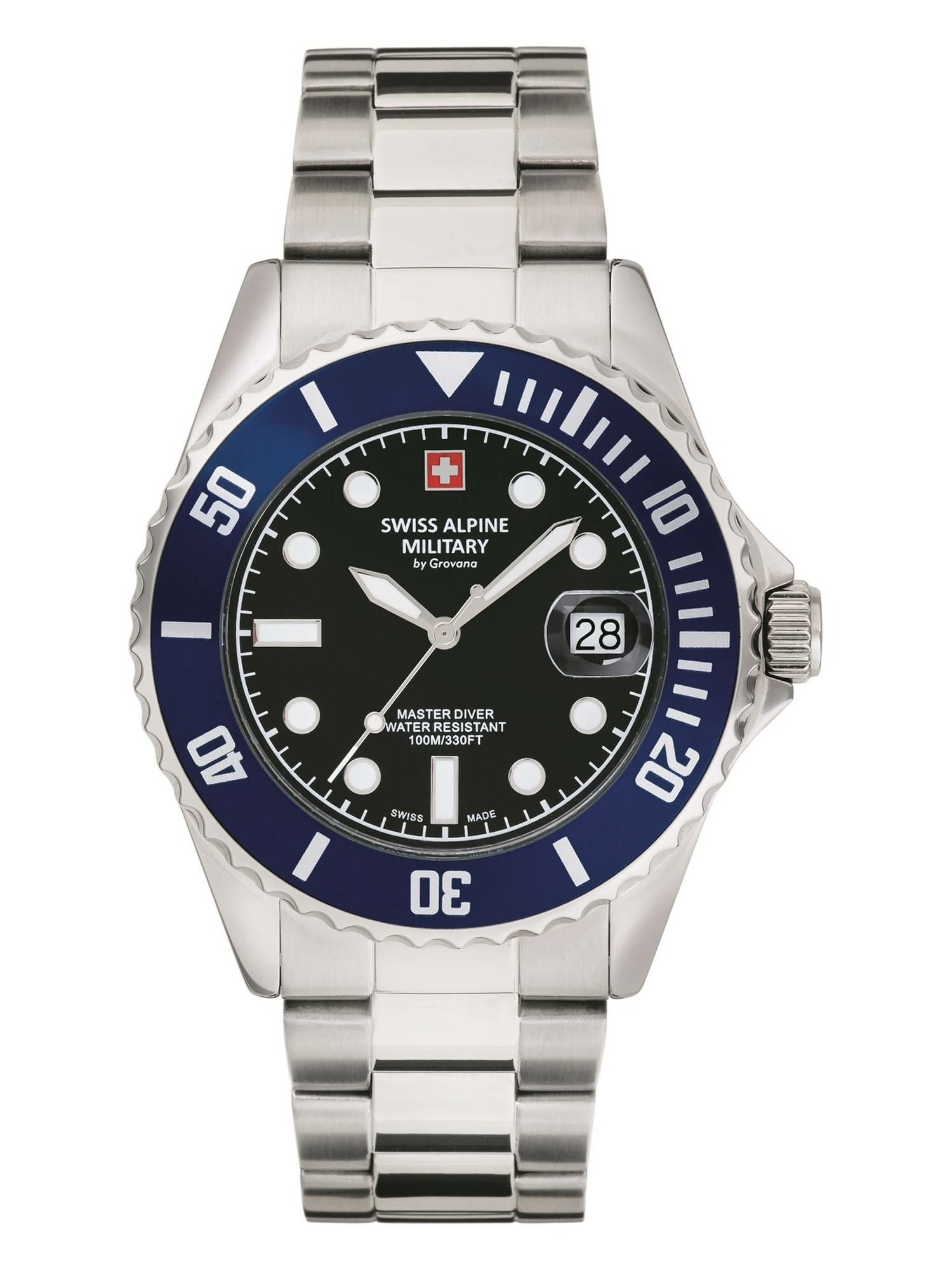 Swiss Alpine Military Herren Armbanduhr Master-Diver Analog Quarz 7053.1136 – Bild 3