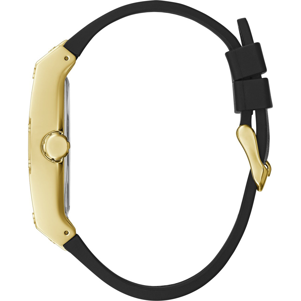 Guess Herren Uhr Edelstahl Farbe Gold Amband Leder/silikon GW0202G1 Guess Herren Uhr Edelstahl Farbe Gold Amband Leder/silikon GW0202G1