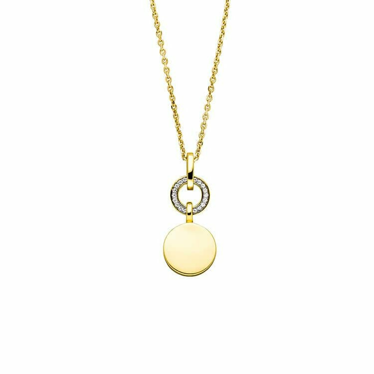 Viventy Damenkette mit Coin Zirkonia Anhänger Gelbgold 784712 Viventy Damenkette mit Coin Zirkonia Anhänger Gelbgold 784712