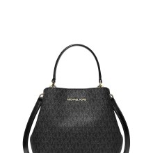 Michael Kors Handtasche Damen Pratt Small Signature Logo Schwarz 35S4G3FM5V Michael Kors Handtasche Damen Pratt Small Signature Logo Schwarz 35S4G3FM5V