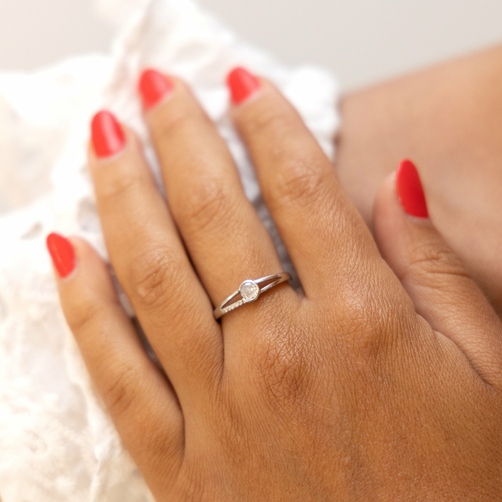 Fascination by Ellen K. Gold 375 mit Zirkonia weiß Ring 41676925894750 – Bild 3