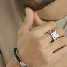 Armband Edelstahl Leder schwarz 20cm 41184426721374 Armband Edelstahl Leder schwarz 20cm 41184426721374