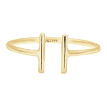 Ring Geo Trend Look Statement Offen 375 Gelbgold Ring Geo Trend Look Statement Offen 375 Gelbgold