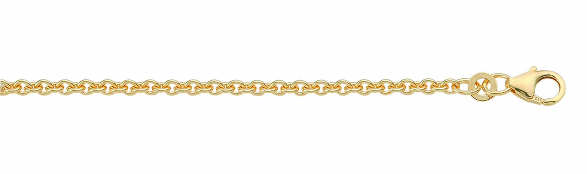 Damen 333 Gold Anker Halskette 36 cm Ø 1,1 mm – Bild 2