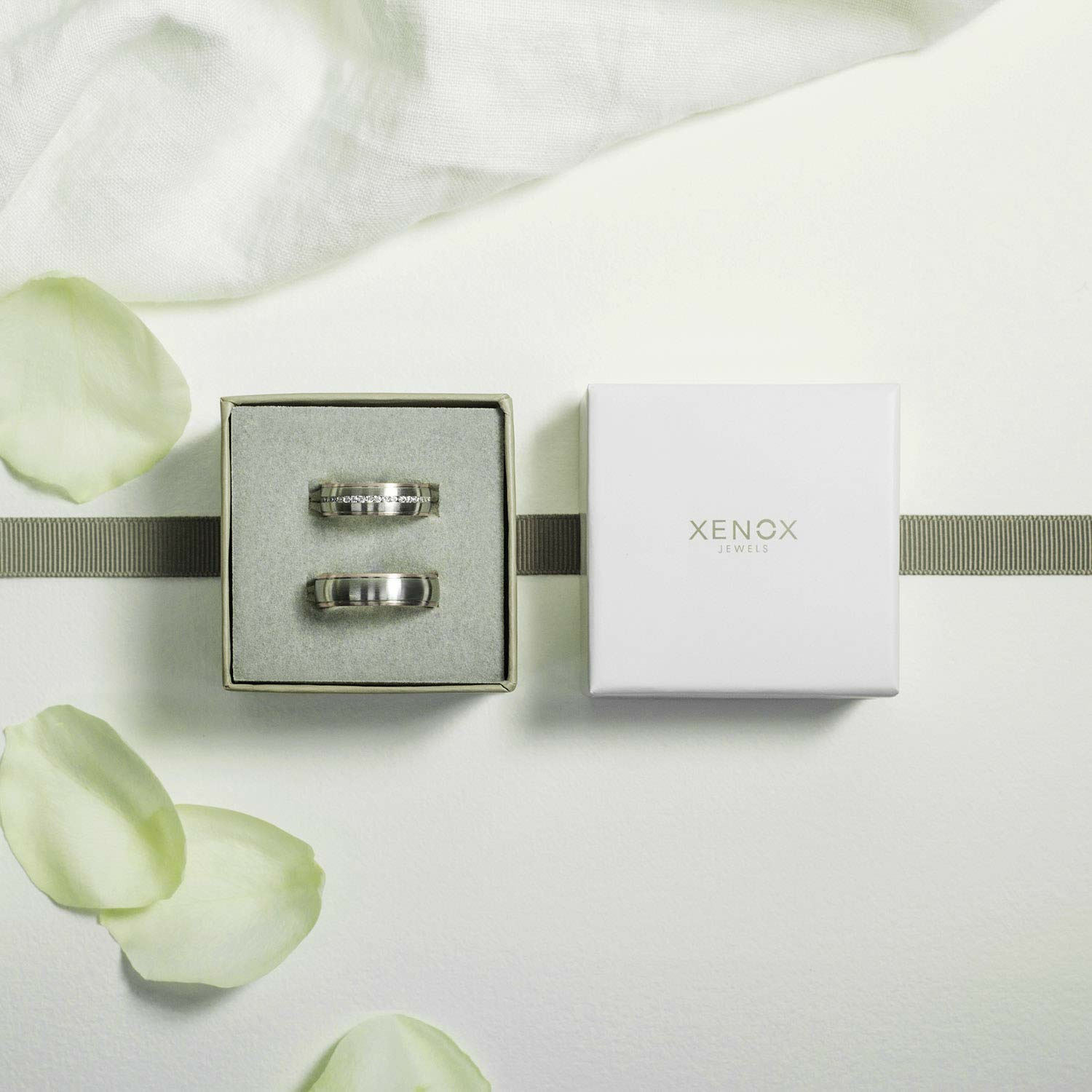 Xenox Herren Partner-Ring aus Edelstahl and Friends X2252 – Bild 3