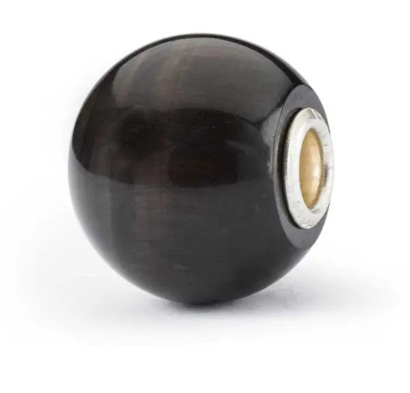 Trollbeads Jumbo Rundes Tigerauge Schwarz TSTBE-10019 Trollbeads Jumbo Rundes Tigerauge Schwarz TSTBE-10019