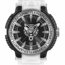 Philipp Plein Unisex Uhr Tiger Power PSEDA0224 Schwarz / Weiß Kunststoff 45 mm Philipp Plein Unisex Uhr Tiger Power PSEDA0224 Schwarz / Weiß Kunststoff 45 mm