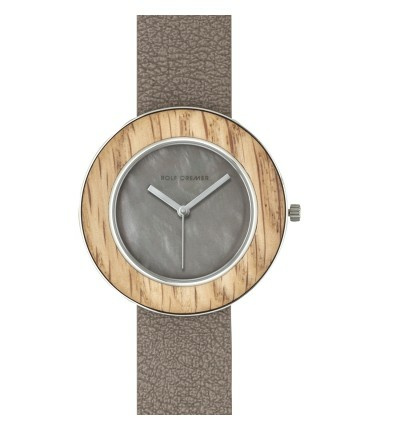 Rolf Cremer Damenarmbanduhr wood Grau 507104 Rolf Cremer Damenarmbanduhr wood Grau 507104