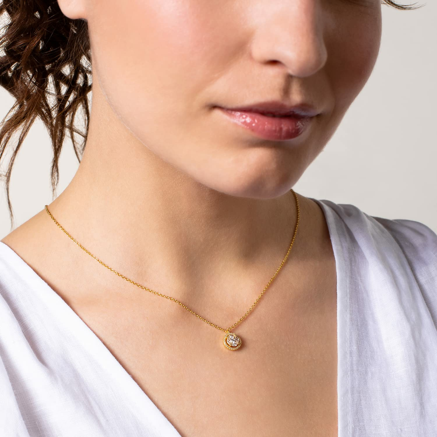 Xenox Damen 925 Sterling Silber Halskette XS7065G – Bild 2