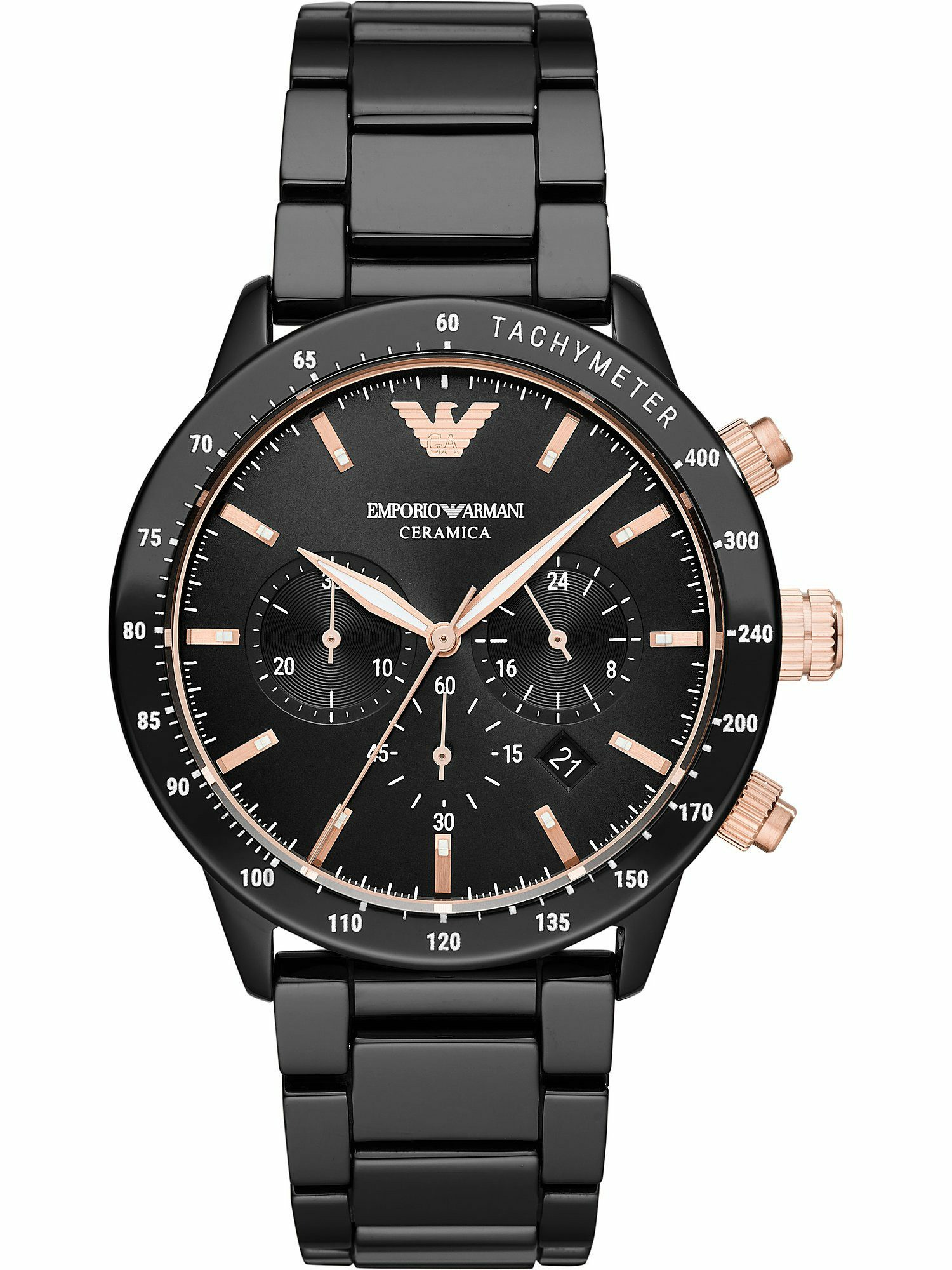 Emporio Armani Chronograph Herren schwarz AR70002 Emporio Armani Chronograph Herren schwarz AR70002