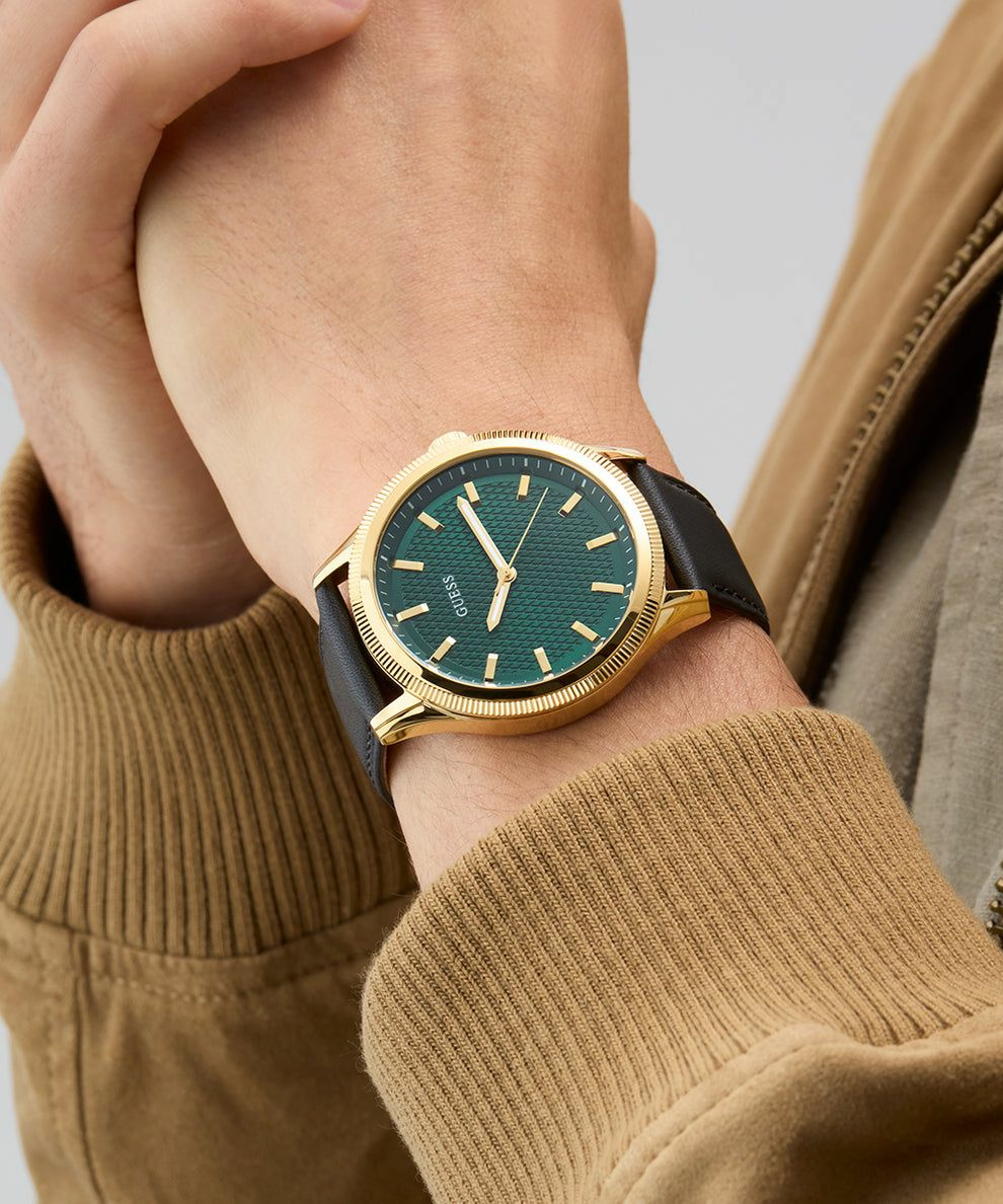 Guess Herren Armbanduhr Schwarz/Gold GD DEX GW0846G1 – Bild 3