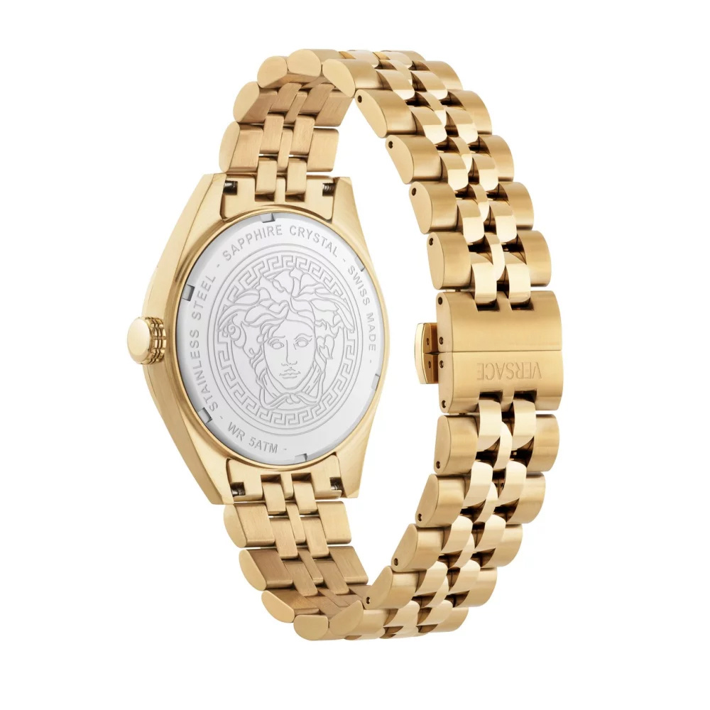 Versace Unisex Uhr Athletics 3 Hands Schwarz/Gold VEKHA0725 – Bild 3