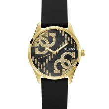 Guess Damen Analog-Uhr Schwarz/Gold G STITCH GW0755L3 Guess Damen Analog-Uhr Schwarz/Gold G STITCH GW0755L3