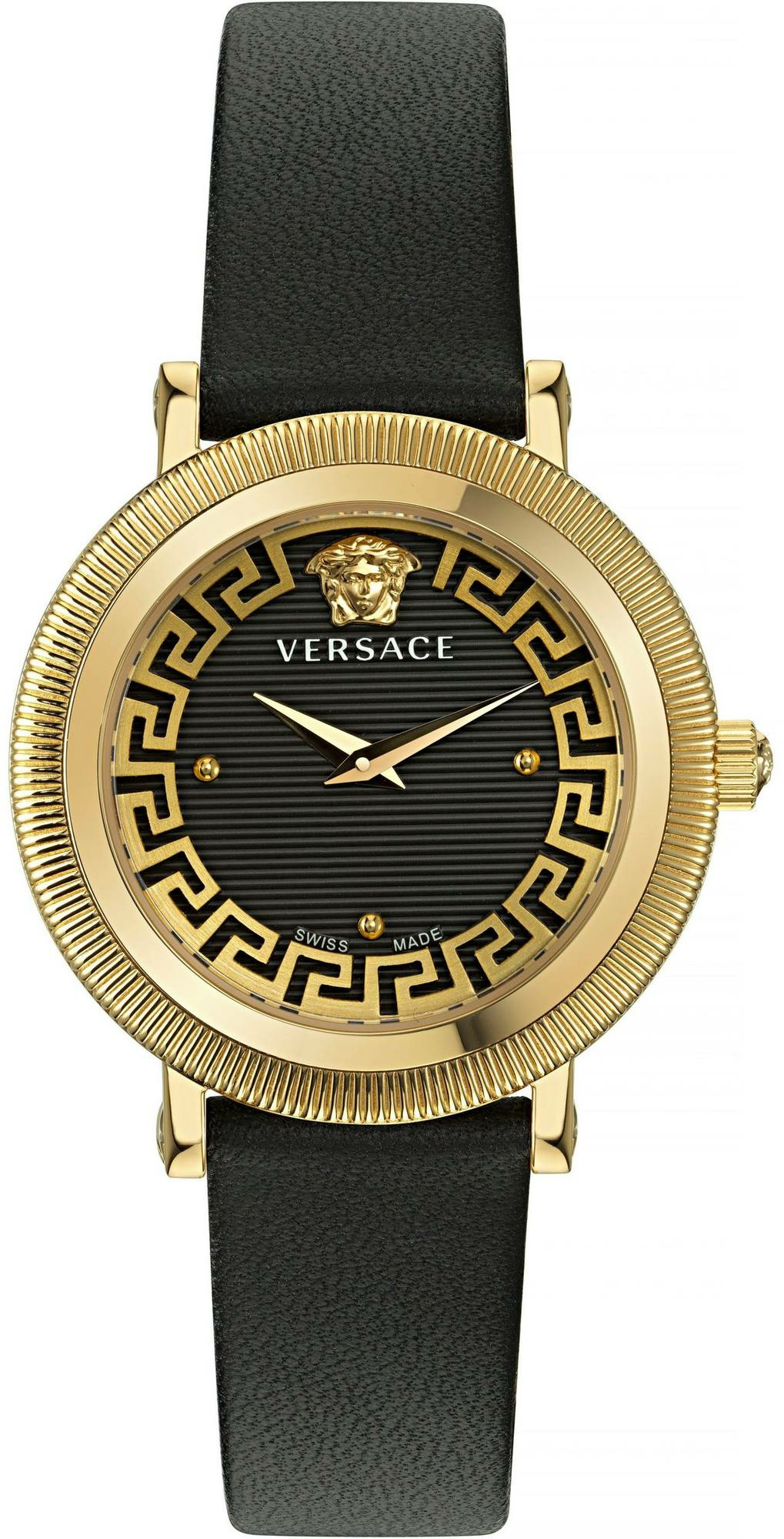 Versace Quarzuhr GRECA FLOURISH VE7F00323, Damenuhr, Goldfarben, Saphirglas, Swi... Versace Quarzuhr GRECA FLOURISH VE7F00323, Damenuhr, Goldfarben, Saphirglas, Swi...