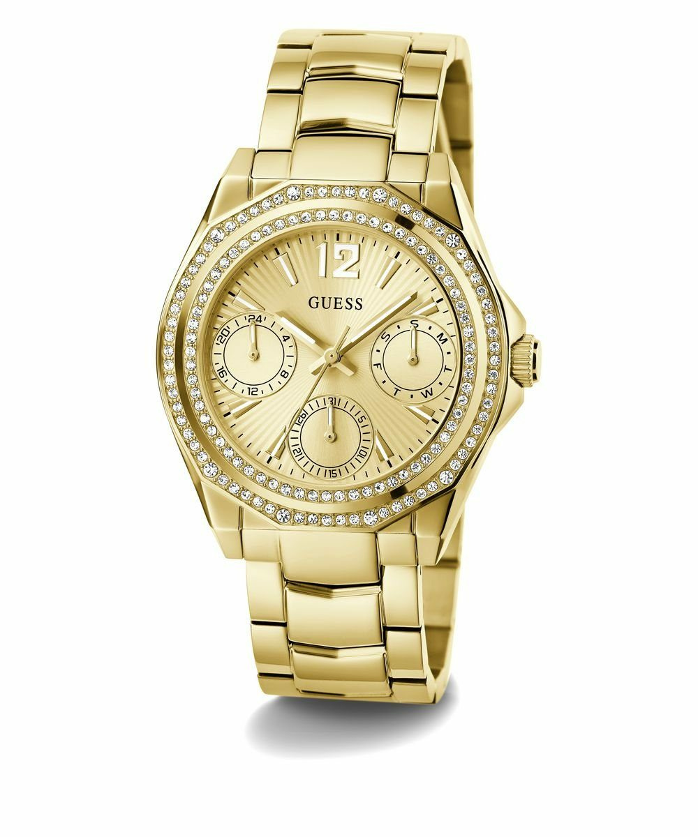 Guess Damen Multifunkion Armbanduhr RITZY gold 36 mm GW0685L2 Guess Damen Multifunkion Armbanduhr RITZY gold 36 mm GW0685L2
