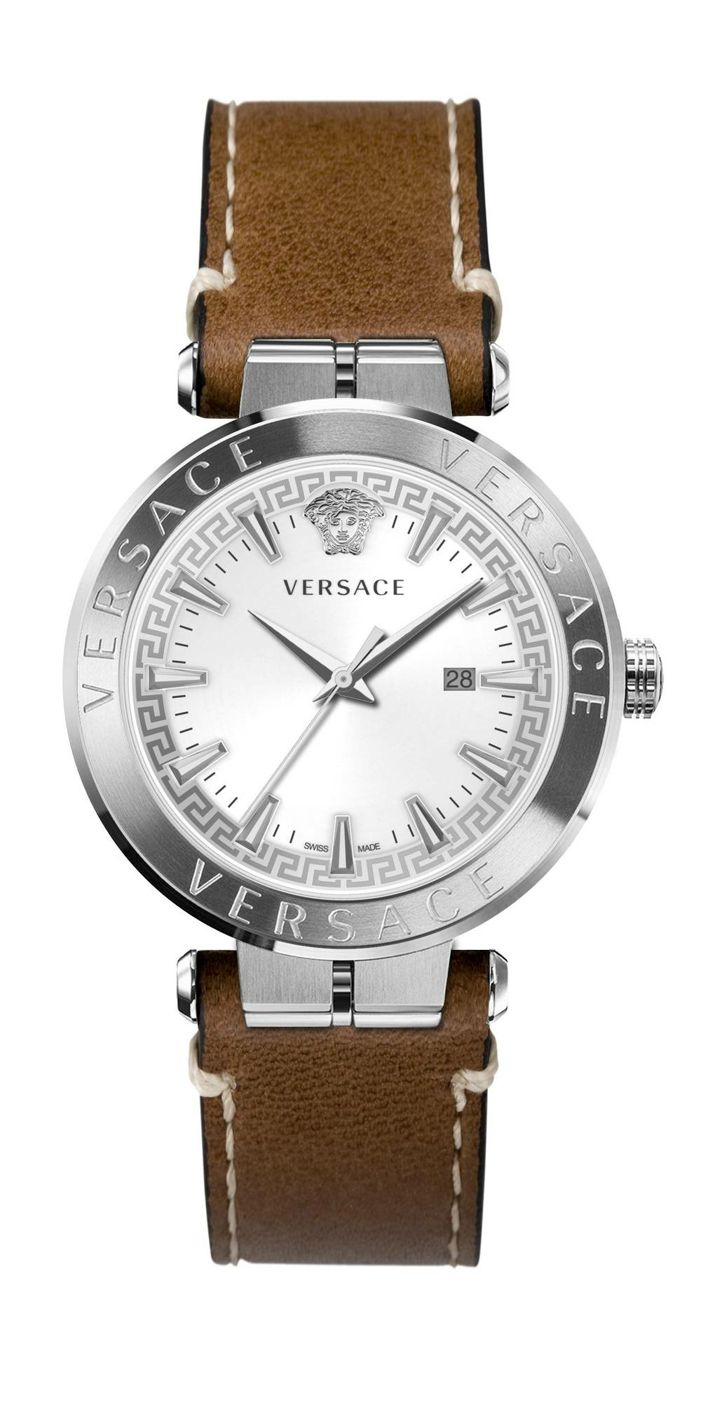 Versace Herren Armbanduhr AION 44 mm Armband Leder VE2F001 21 Versace Herren Armbanduhr AION 44 mm Armband Leder VE2F001 21