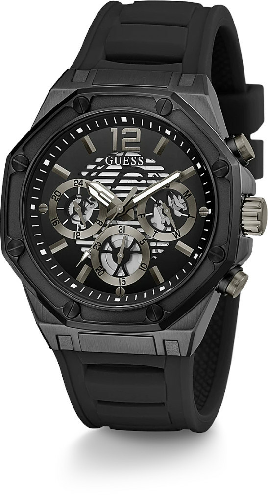 Guess Herren Armbanduhr Multifunktionsuhr Momentum schwarz 44 mm GW0263G4 – Bild 2