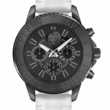 Plein Sport Herren Chronograph GLAM CHRONO PSMEA0324 Schwarz / Weiß 44 mm Plein Sport Herren Chronograph GLAM CHRONO PSMEA0324 Schwarz / Weiß 44 mm