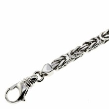 4mm Königskette 50cm - 750 Gold Weißgold 4mm Königskette 50cm - 750 Gold Weißgold